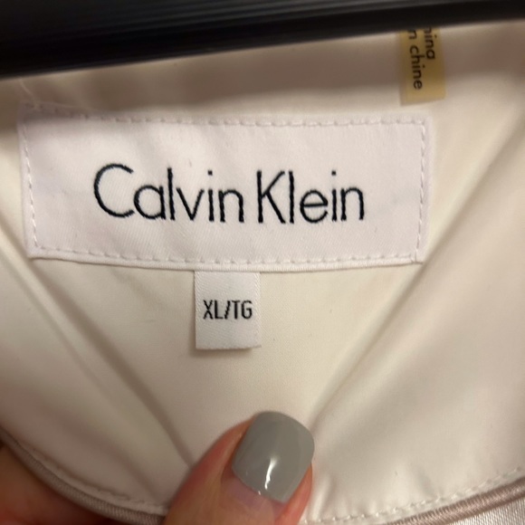 Calvin Klein cream hooded parka - Picture 2 of 7